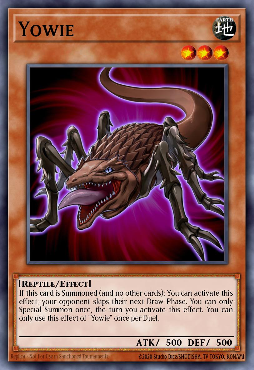 Yowie Yu-Gi-Oh card