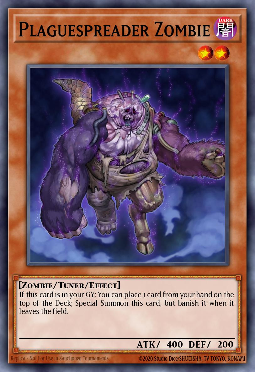 Plaguespreader Zombie Yu-Gi-Oh card