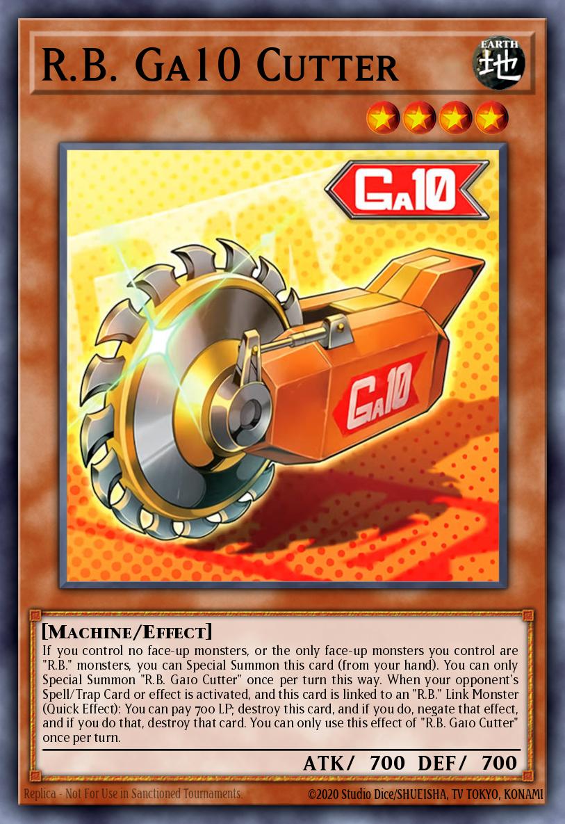 R.B. Ga10 Cutter Yu-Gi-Oh card
