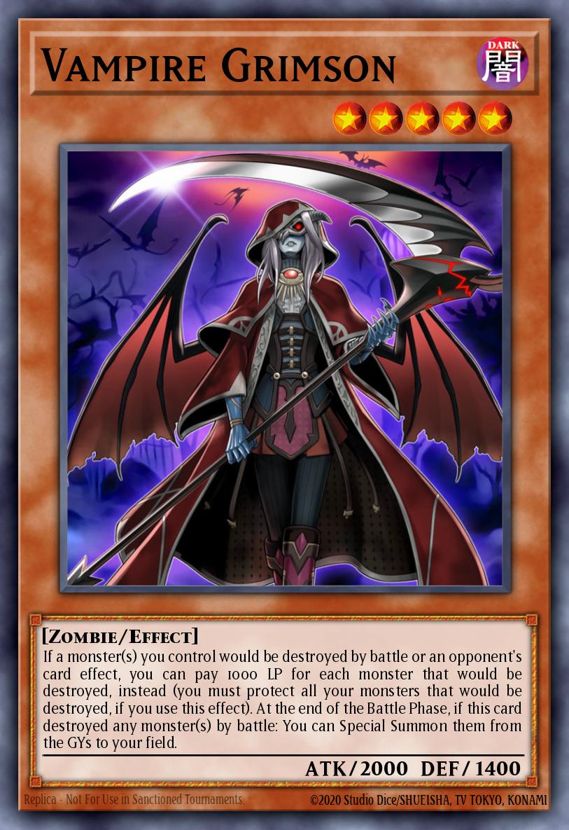 Vampire Grimson Yu-Gi-Oh card