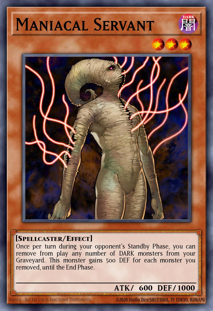 Maniacal Servant Yu-Gi-Oh card