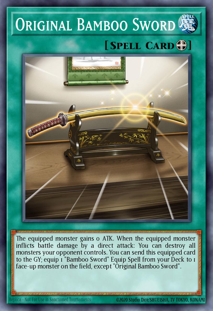 Original Bamboo Sword Yu-Gi-Oh card