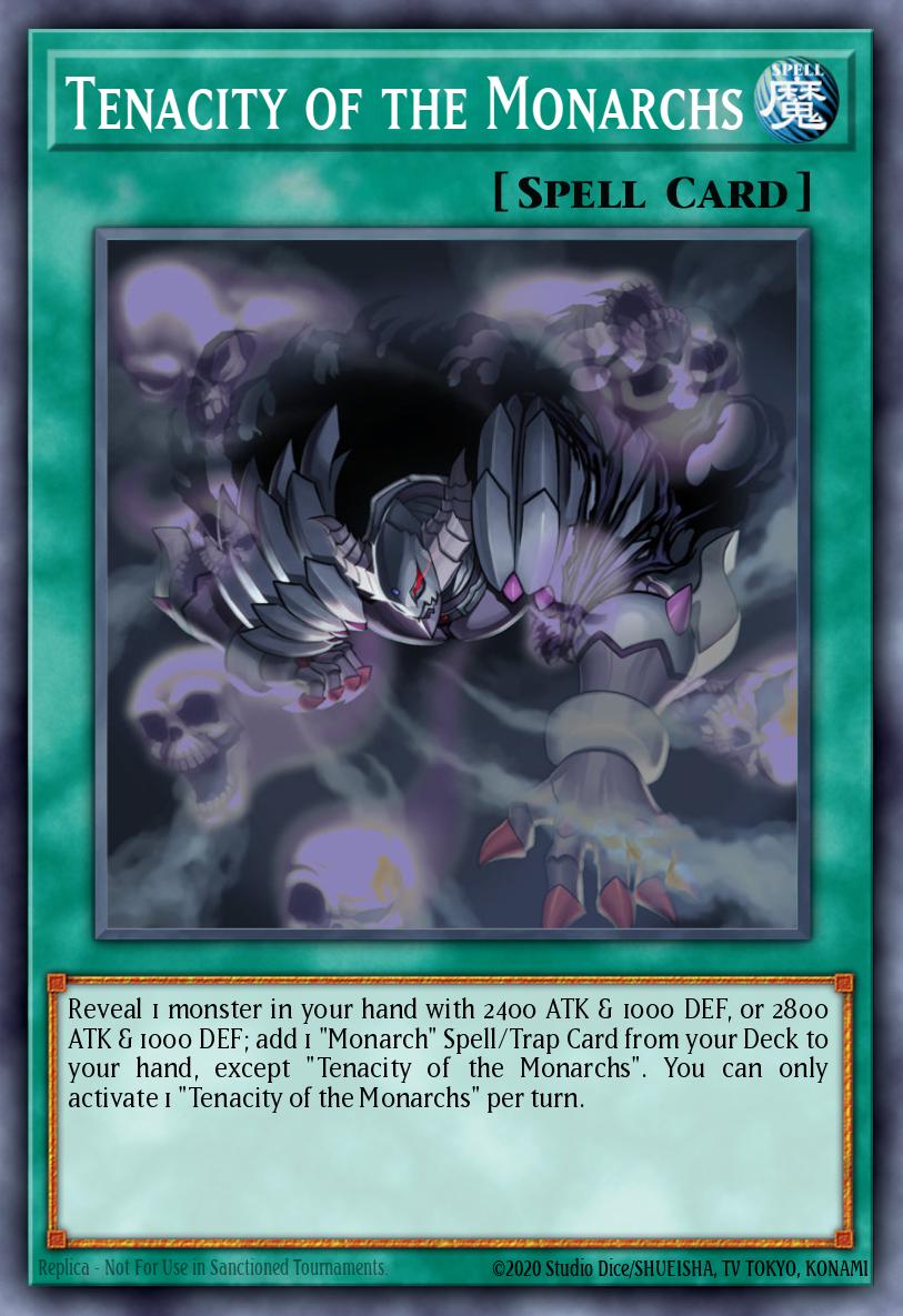Tenacity of the Monarchs Yu-Gi-Oh card