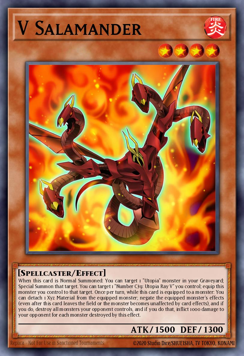 V Salamander Yu-Gi-Oh card
