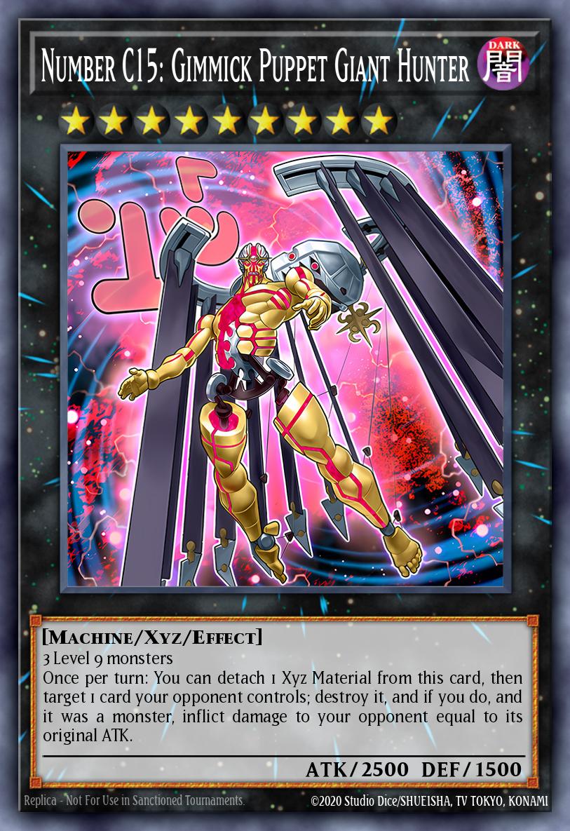 Number C15: Gimmick Puppet Giant Hunter Yu-Gi-Oh card