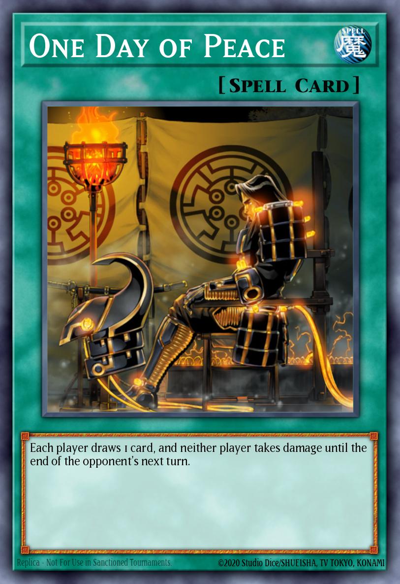 One Day of Peace Yu-Gi-Oh card