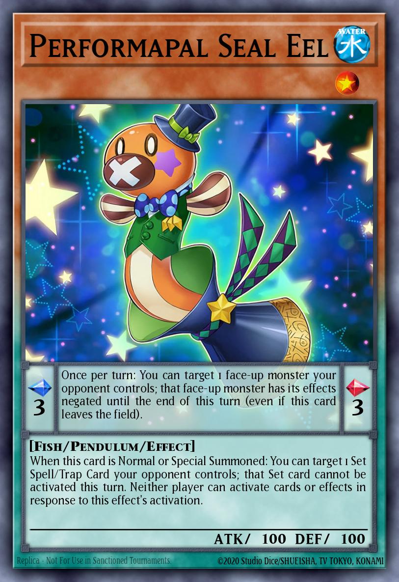 Performapal Seal Eel Yu-Gi-Oh card