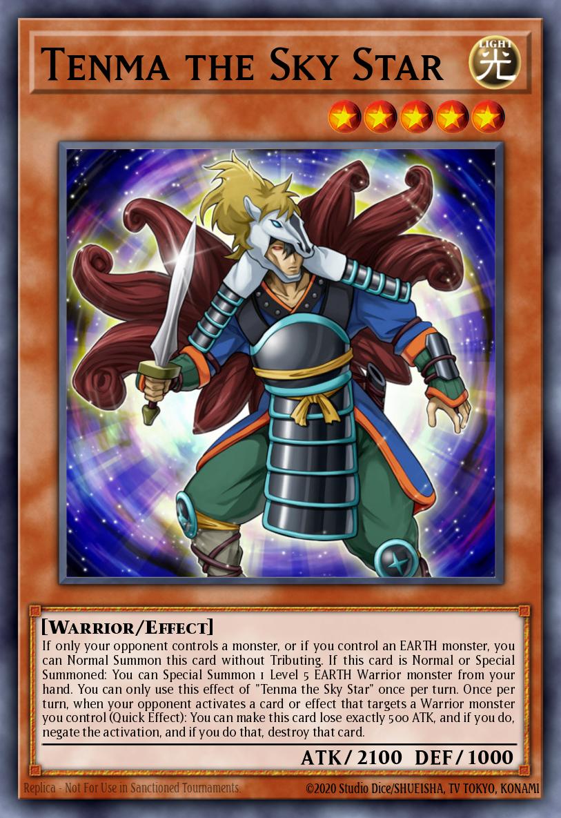 Tenma the Sky Star Yu-Gi-Oh card