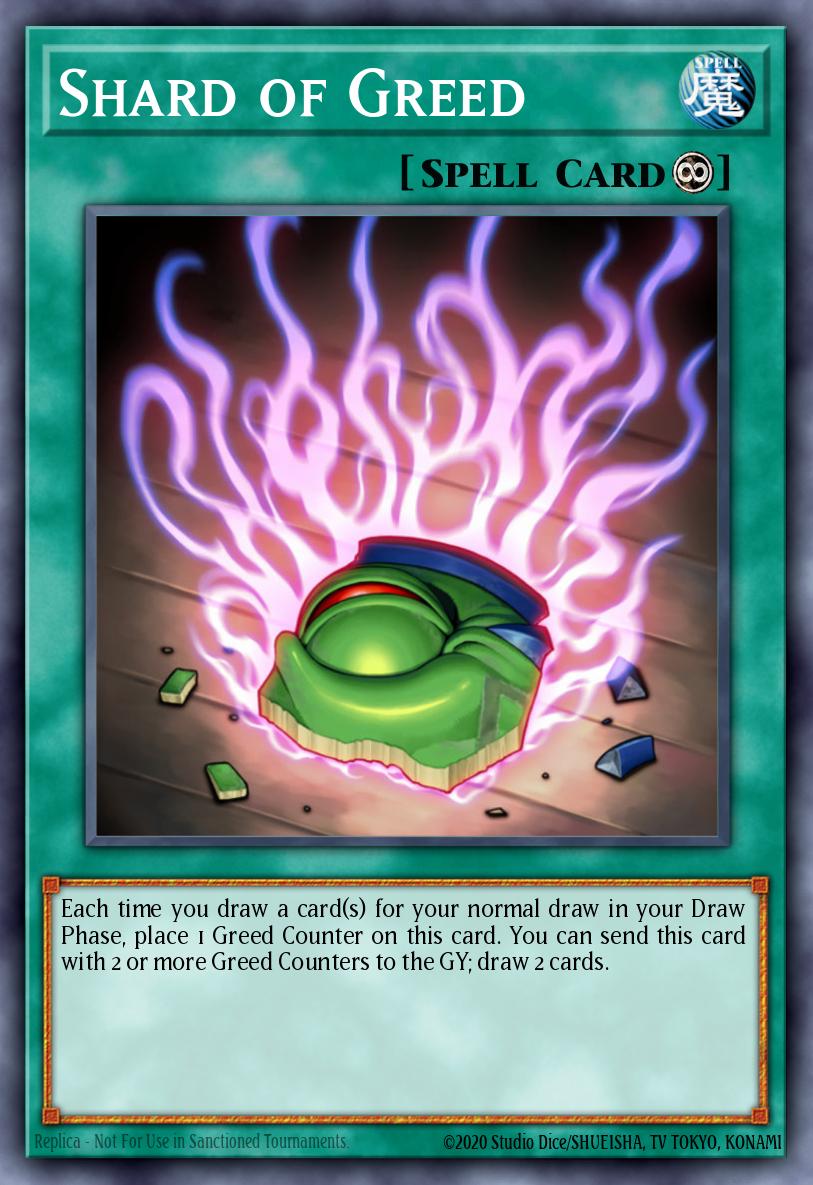 Shard of Greed Yu-Gi-Oh card