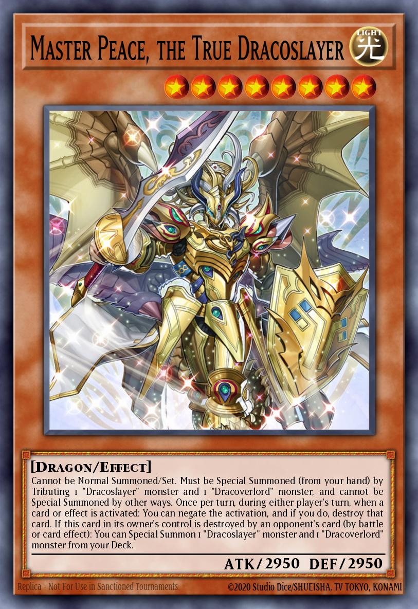 Master Peace, the True Dracoslayer Yu-Gi-Oh card