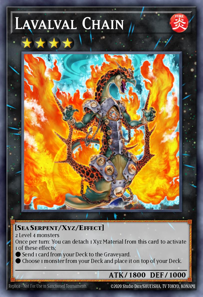 Lavalval Chain Yu-Gi-Oh card