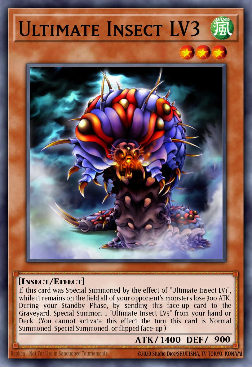 Ultimate Insect LV3 Yu-Gi-Oh card