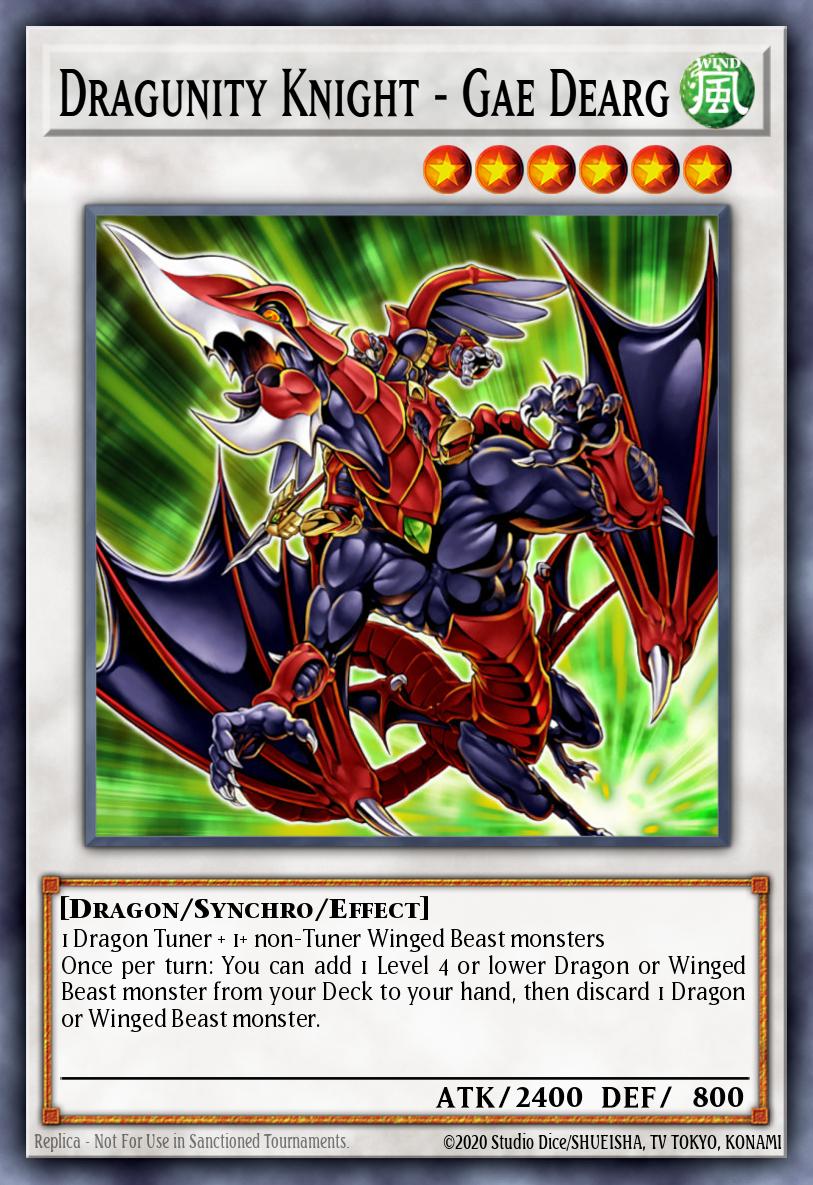 Dragunity Knight - Gae Dearg Yu-Gi-Oh card