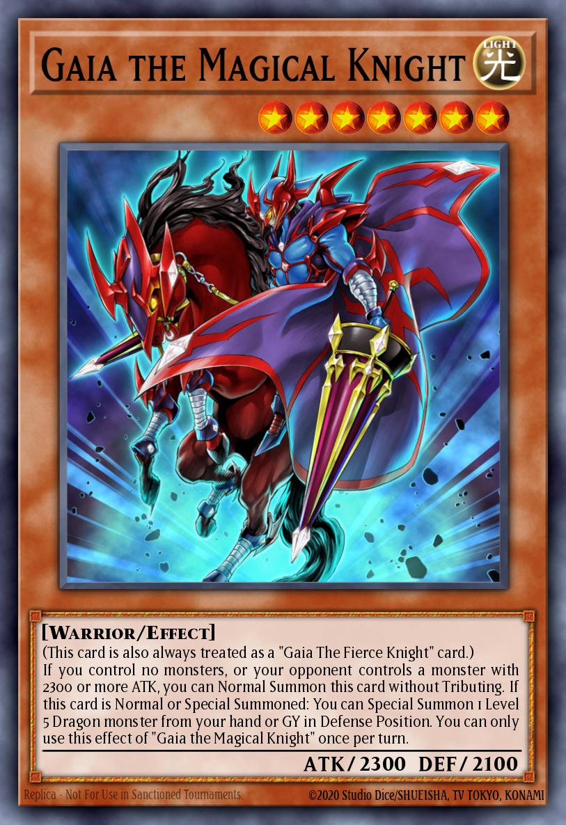 Gaia the Magical Knight Yu-Gi-Oh card