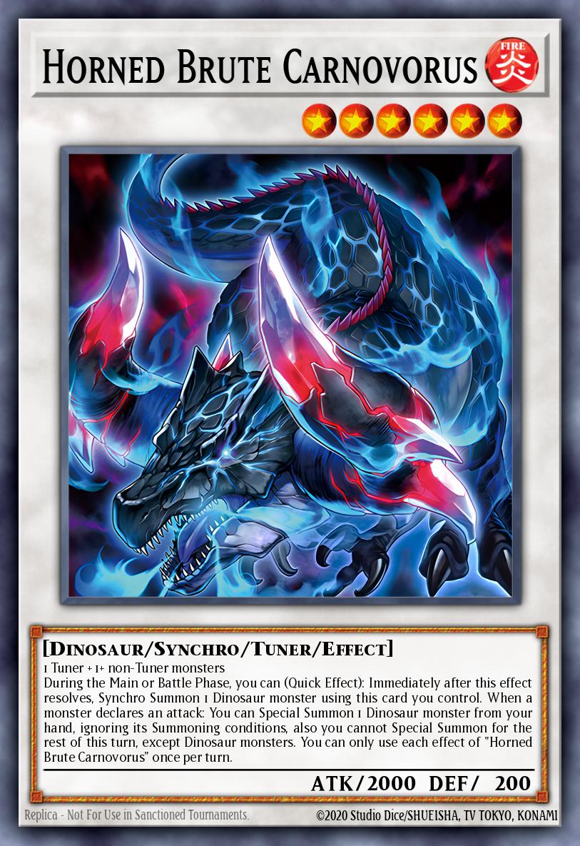 Horned Brute Carnovorus Yu-Gi-Oh card