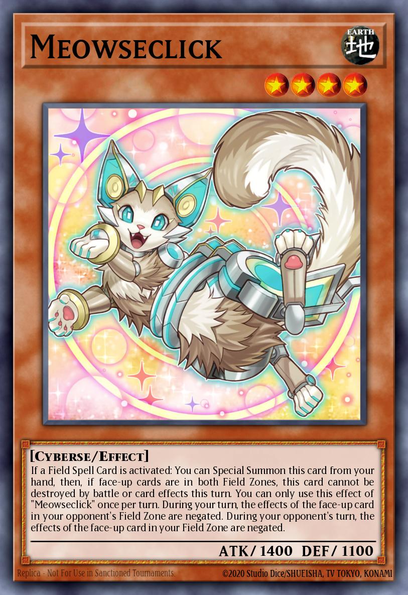 Meowseclick Yu-Gi-Oh card