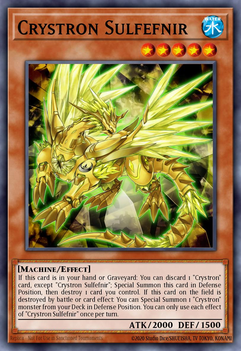 Crystron Sulfefnir Yu-Gi-Oh card