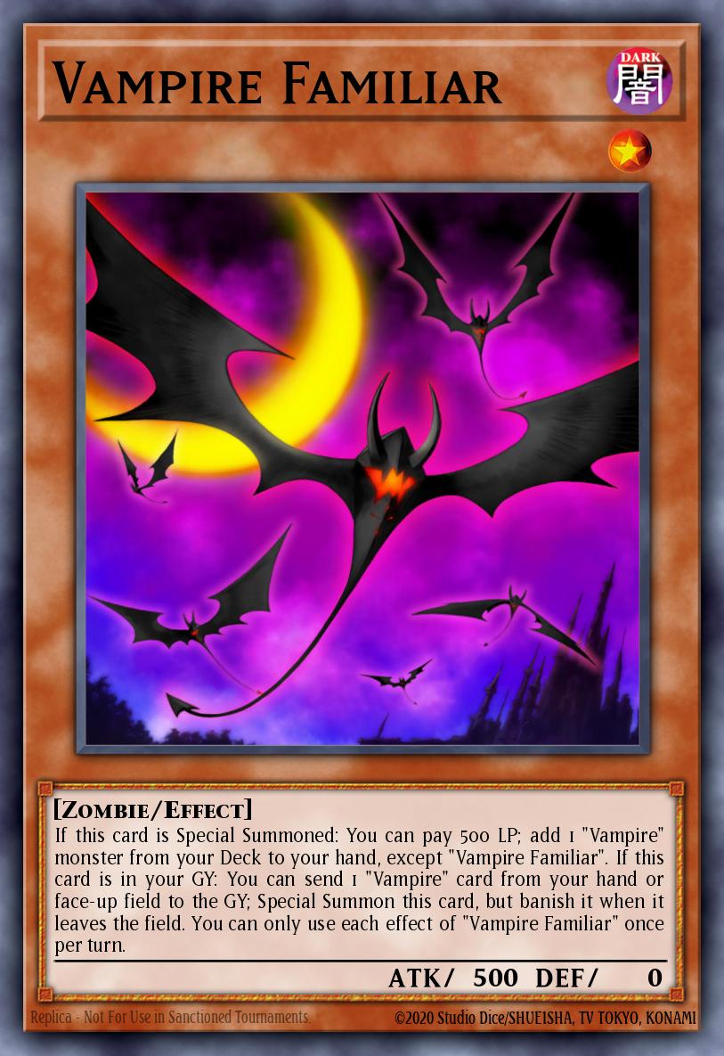 Vampire Familiar Yu-Gi-Oh card