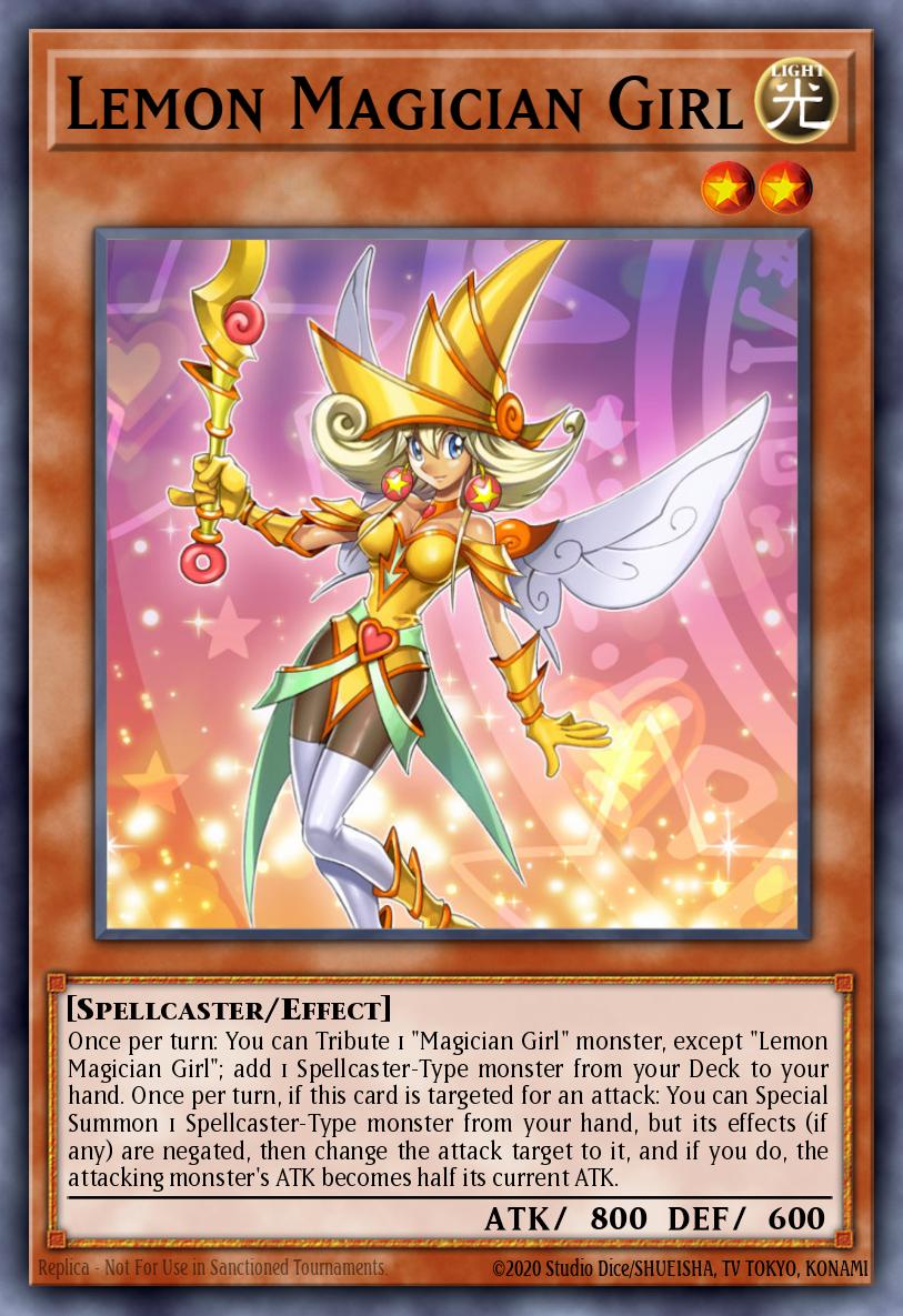 Lemon Magician Girl Yu-Gi-Oh card