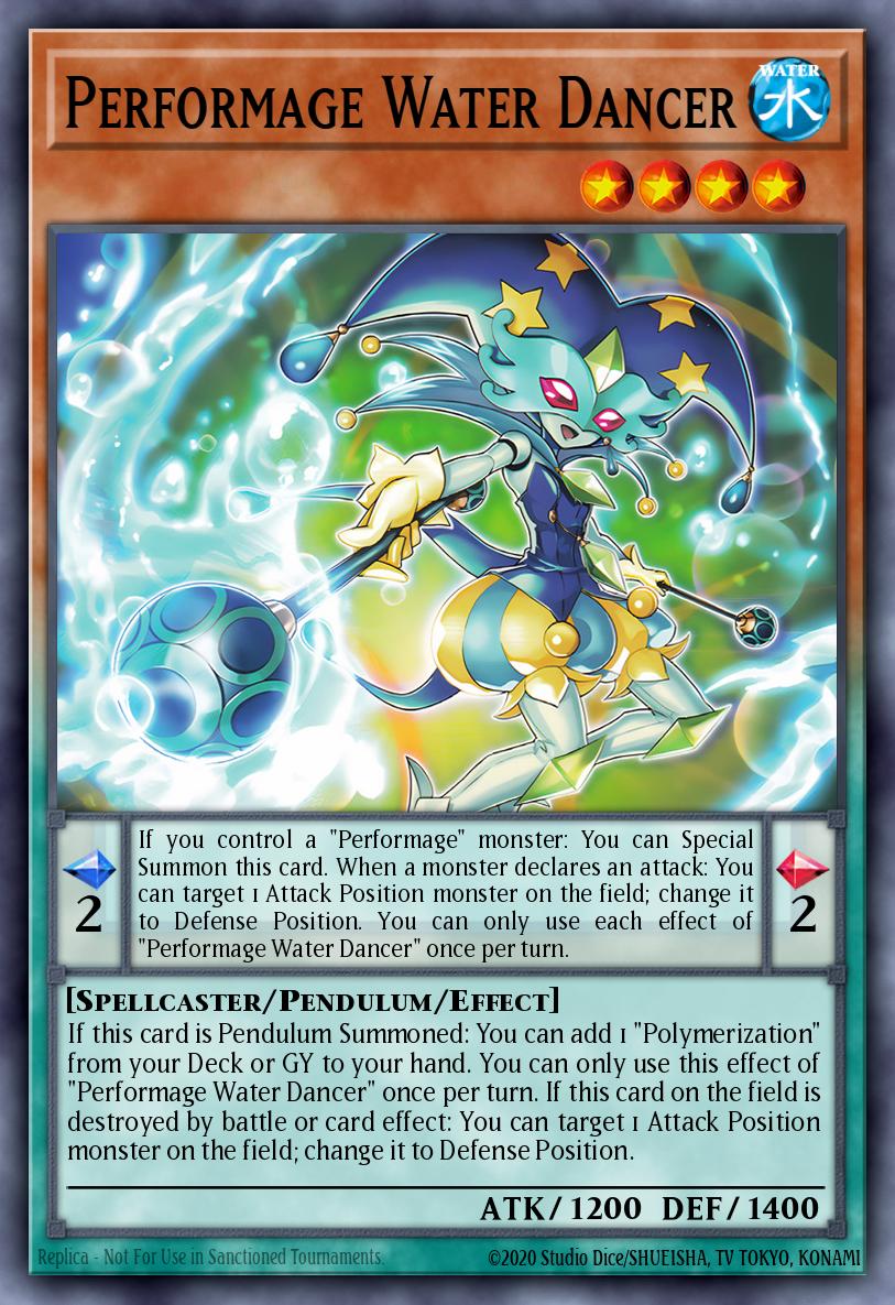 Performage Water Dancer Yu-Gi-Oh card