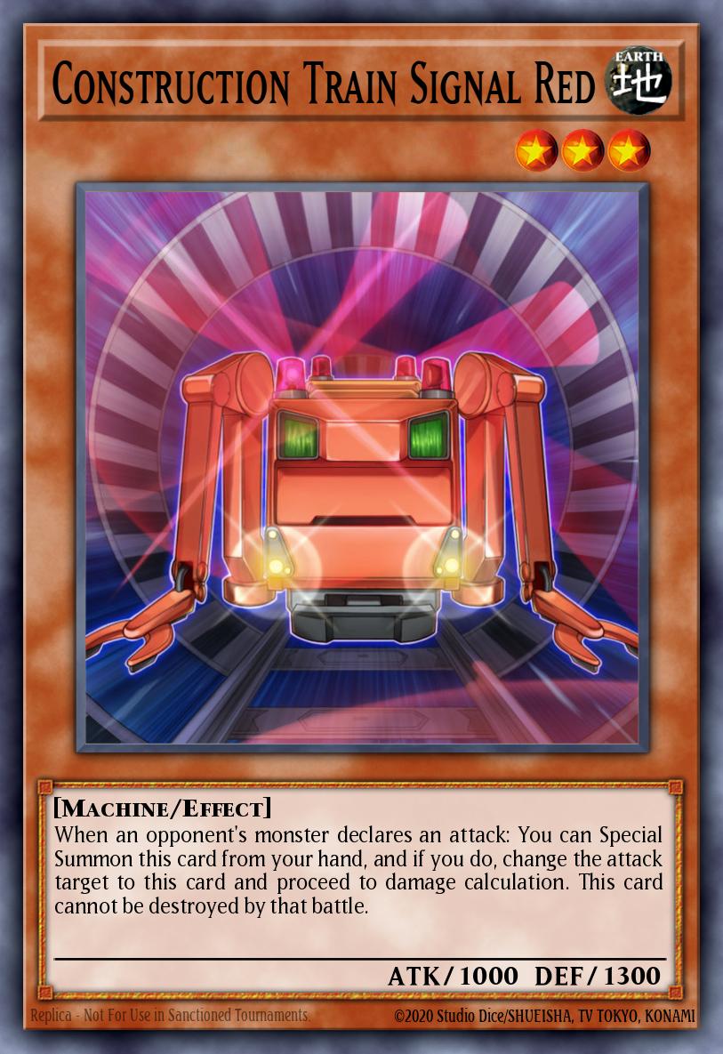 Construction Train Signal Red Yu-Gi-Oh card