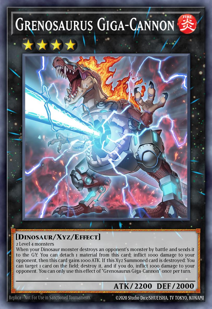 Grenosaurus Giga-Cannon Yu-Gi-Oh card