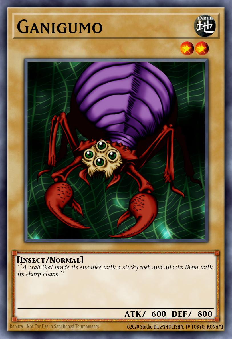 Ganigumo Yu-Gi-Oh card