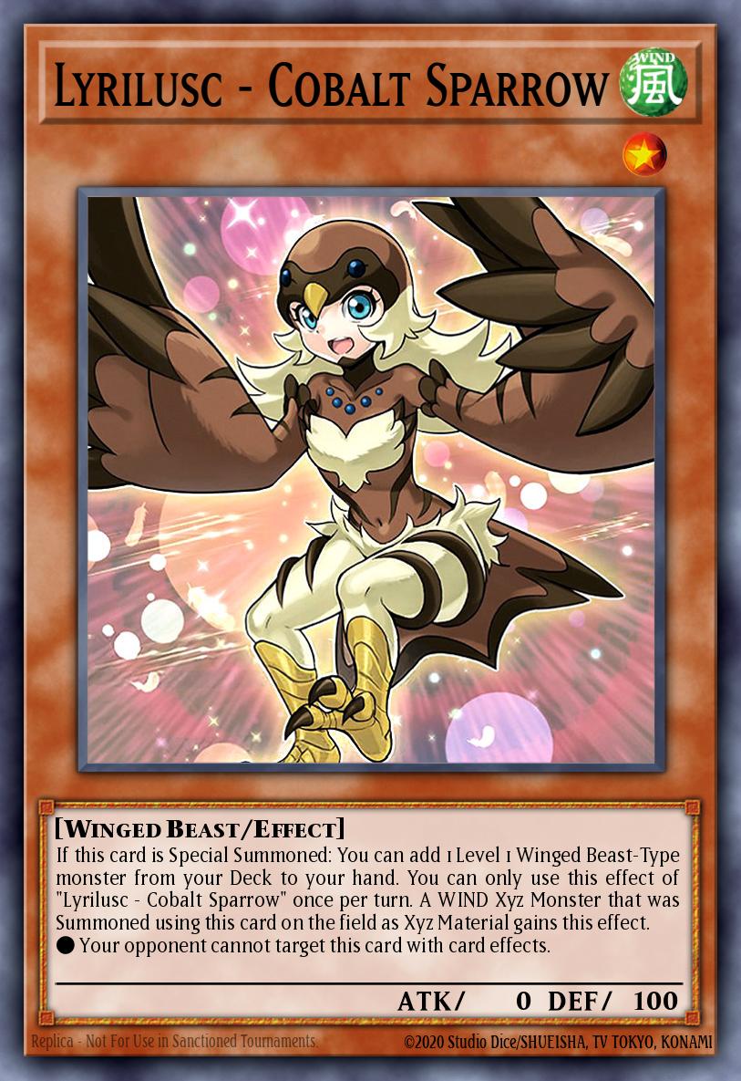 Lyrilusc - Cobalt Sparrow Yu-Gi-Oh card