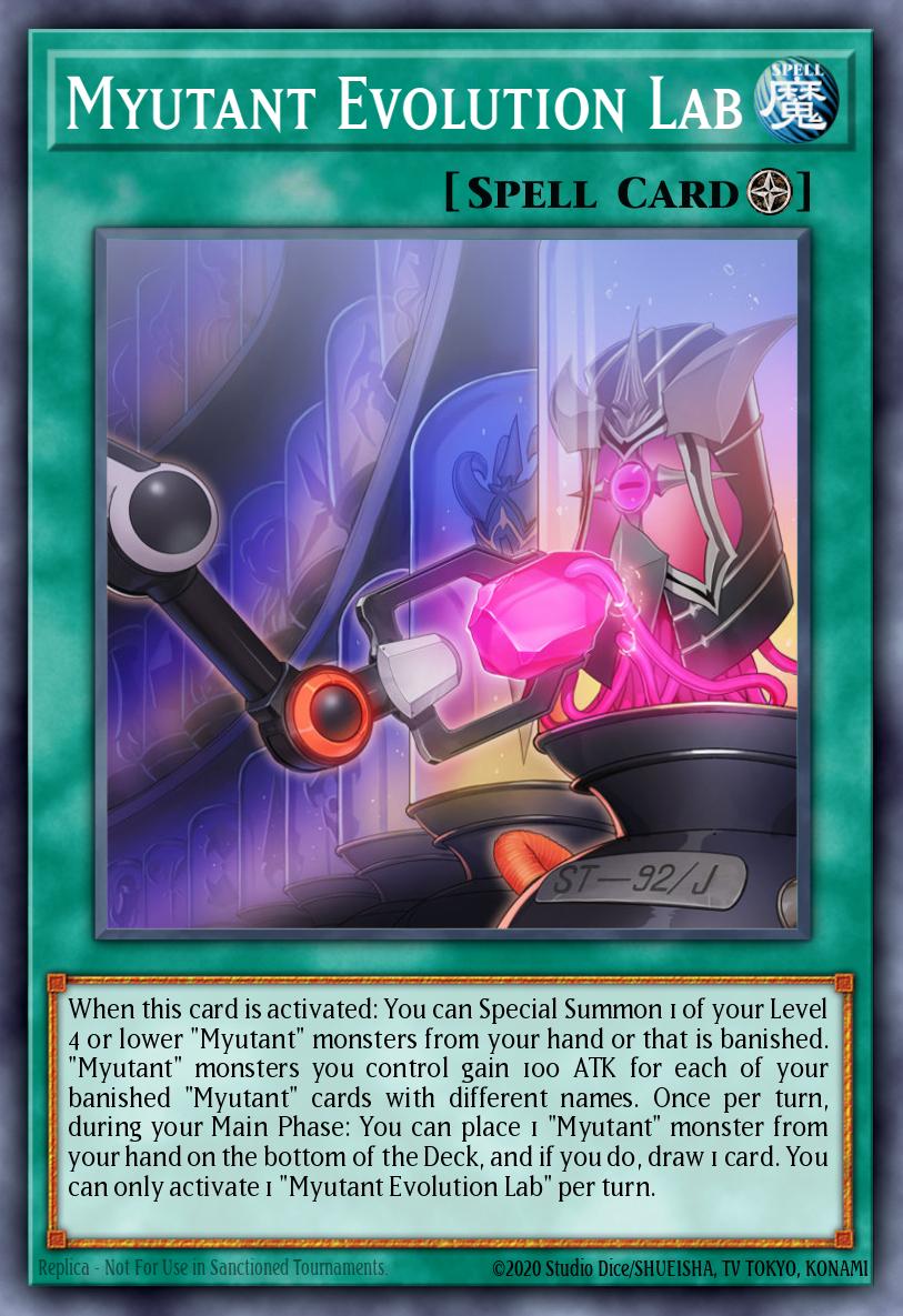 Myutant Evolution Lab Yu-Gi-Oh card
