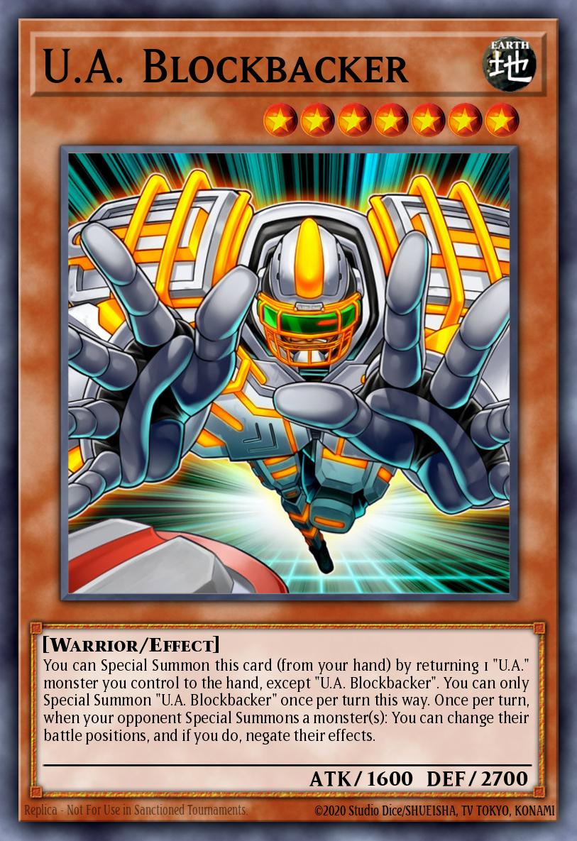 U.A. Blockbacker Yu-Gi-Oh card