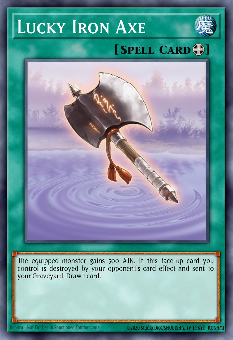 Lucky Iron Axe Yu-Gi-Oh card
