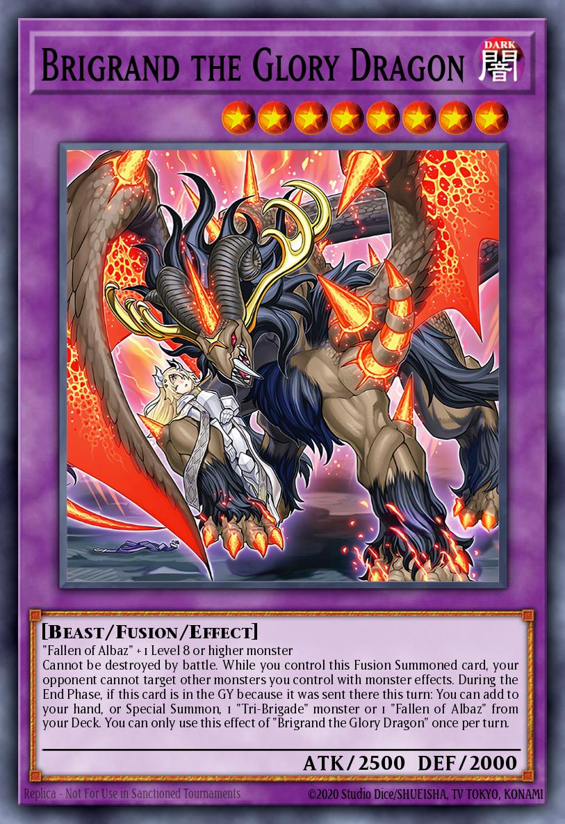 Brigrand the Glory Dragon Yu-Gi-Oh card
