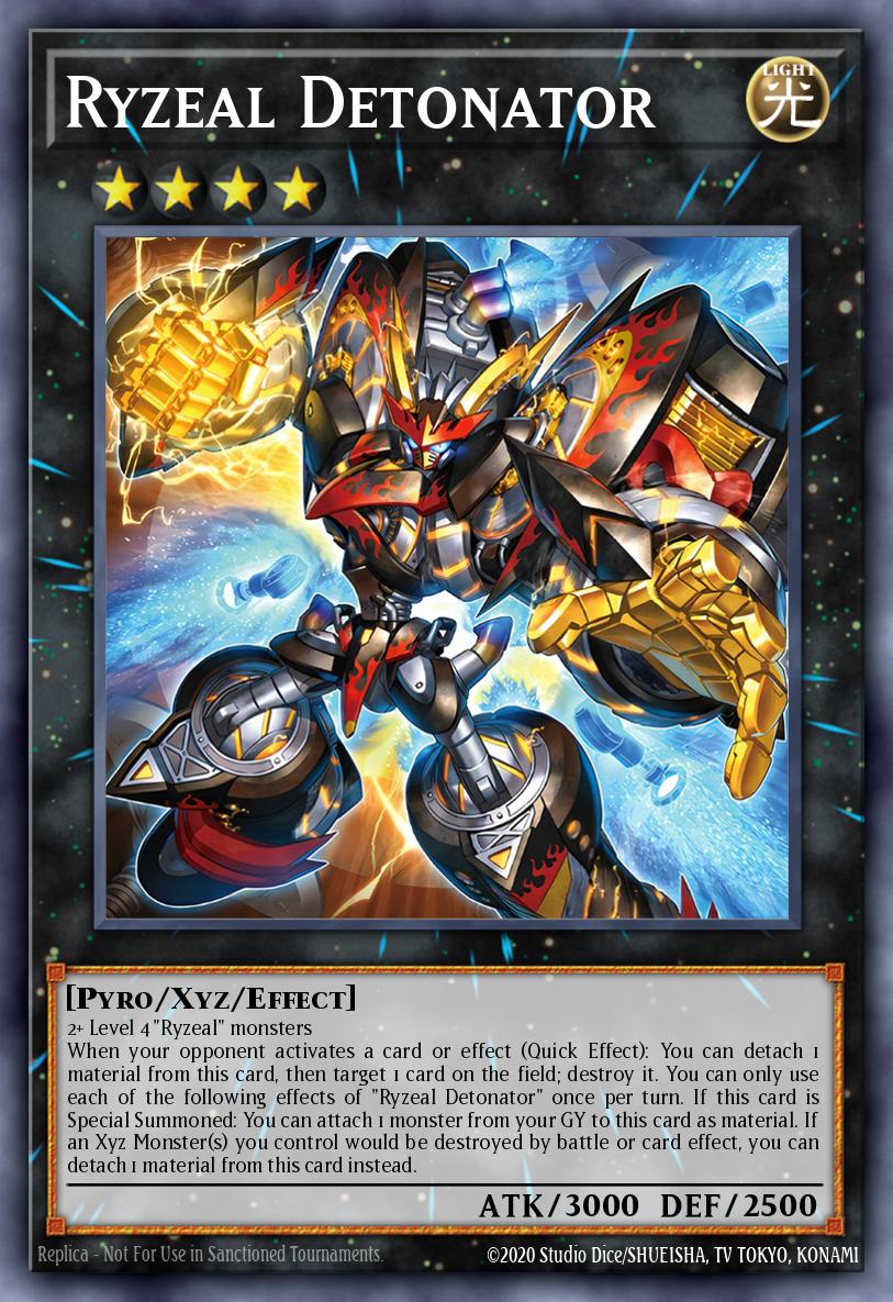 Ryzeal Detonator Yu-Gi-Oh card
