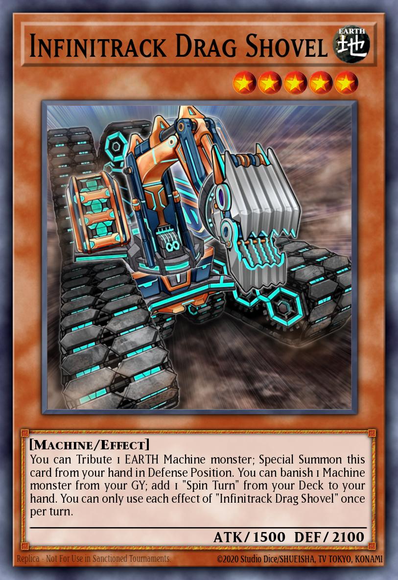 Infinitrack Drag Shovel Yu-Gi-Oh card