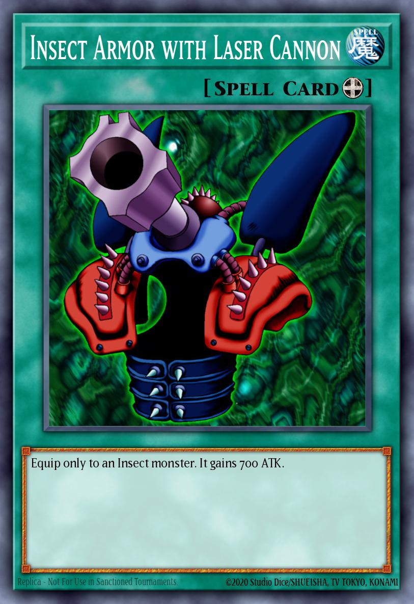 Insect Armor with Laser Cannon Yu-Gi-Oh card