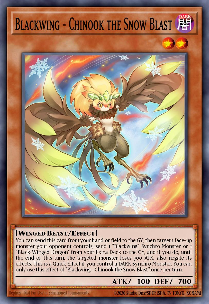 Blackwing - Chinook the Snow Blast Yu-Gi-Oh card