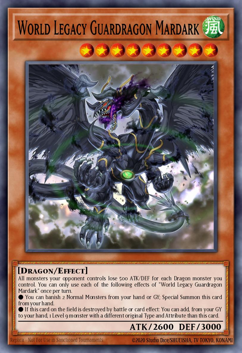 World Legacy Guardragon Mardark Yu-Gi-Oh card