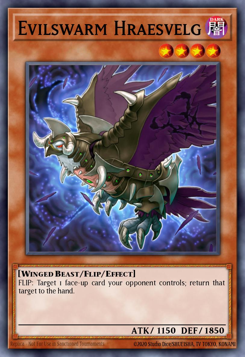 Evilswarm Hraesvelg Yu-Gi-Oh card