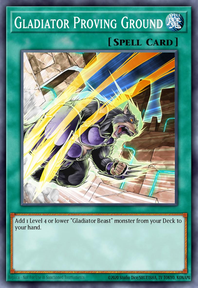 Gladiator Proving Ground Yu-Gi-Oh card