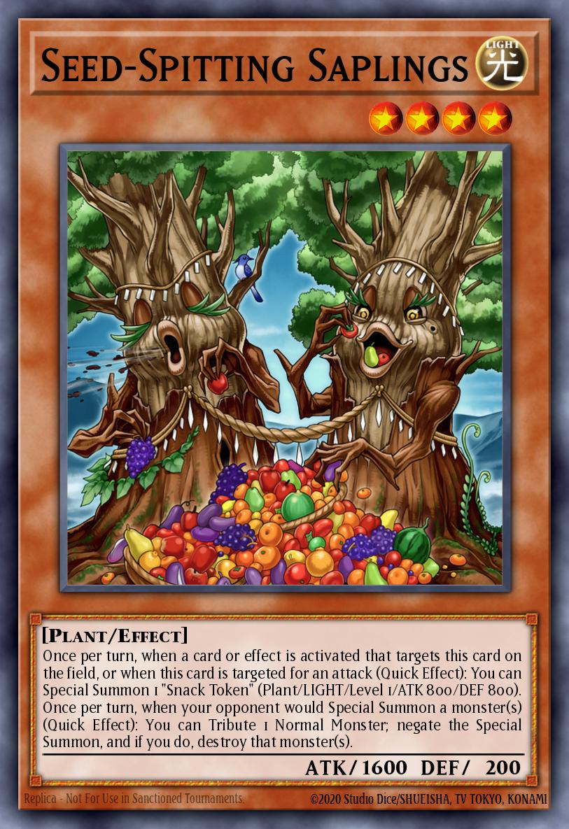 Seed-Spitting Saplings Yu-Gi-Oh card