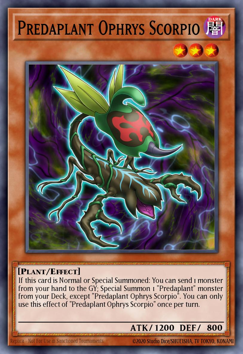 Predaplant Ophrys Scorpio Yu-Gi-Oh card
