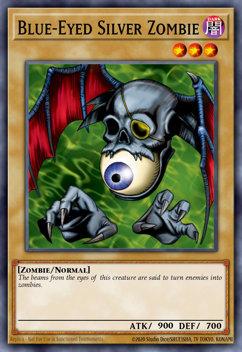 Blue-Eyed Silver Zombie Yu-Gi-Oh card