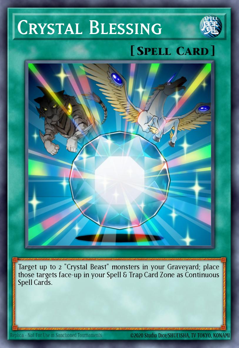 Crystal Blessing Yu-Gi-Oh card