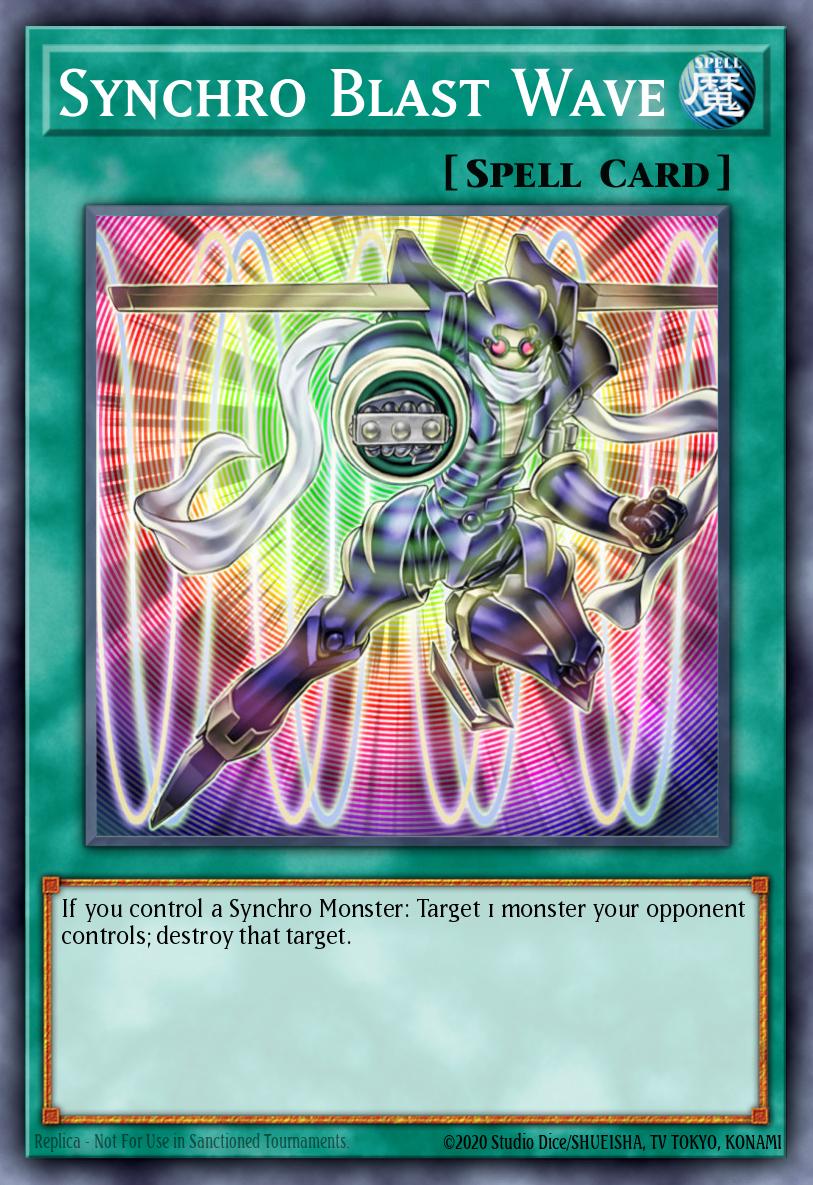Synchro Blast Wave Yu-Gi-Oh card