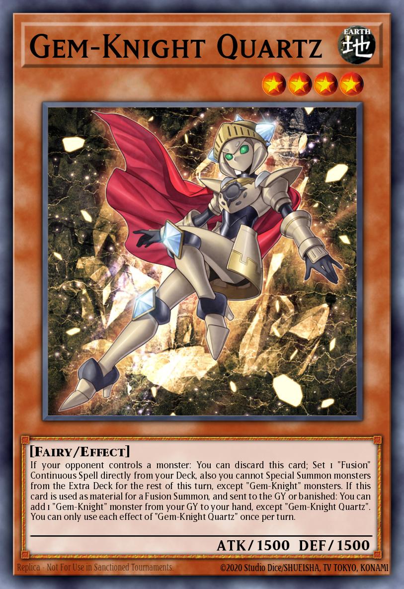 Gem-Knight Quartz Yu-Gi-Oh card