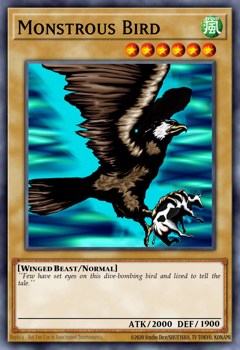 Monstrous Bird Yu-Gi-Oh card