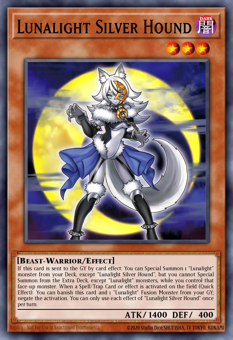 Lunalight Silver Hound Yu-Gi-Oh card