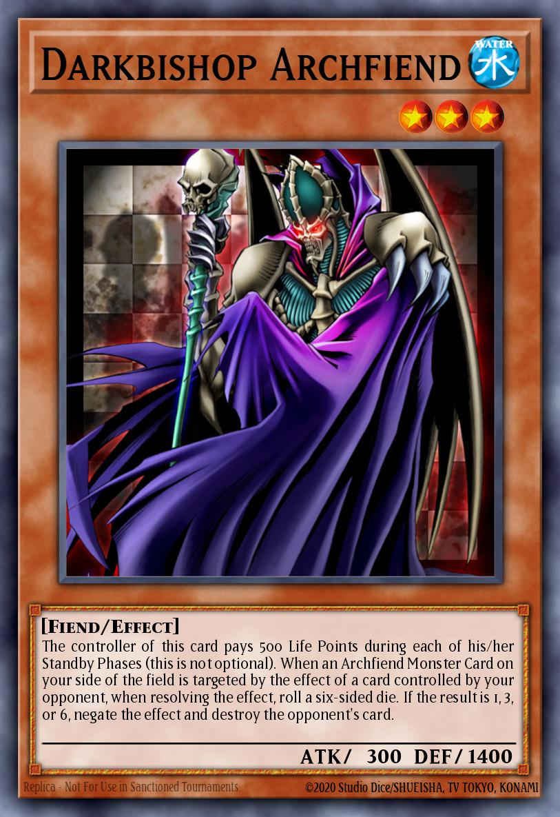 Darkbishop Archfiend Yu-Gi-Oh card