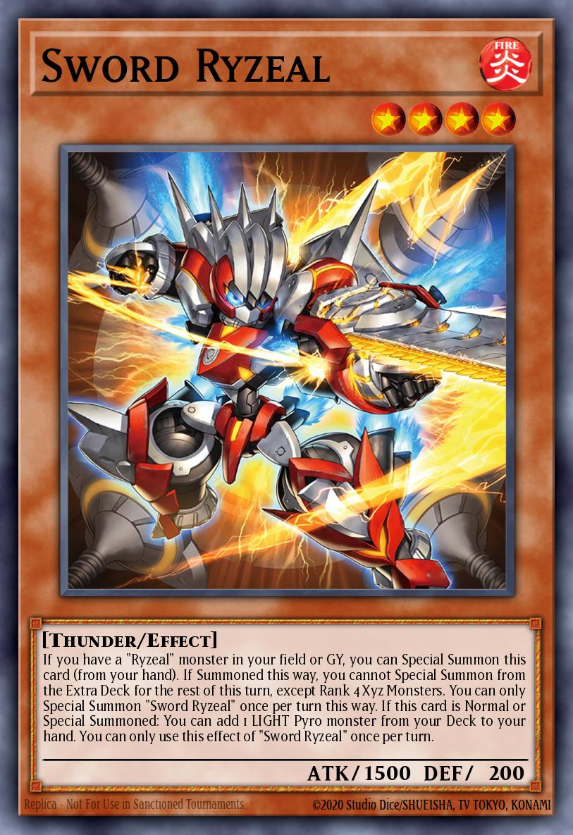 Sword Ryzeal Yu-Gi-Oh card