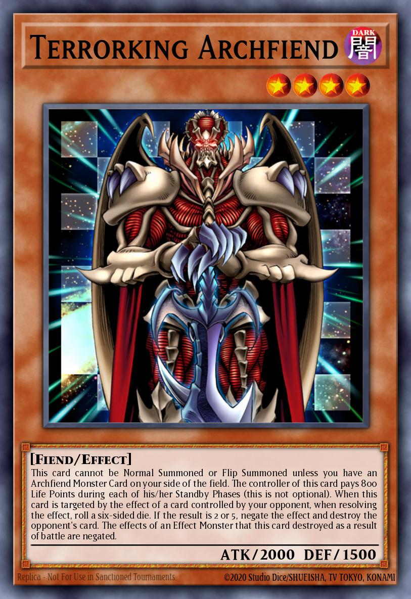 Terrorking Archfiend Yu-Gi-Oh card